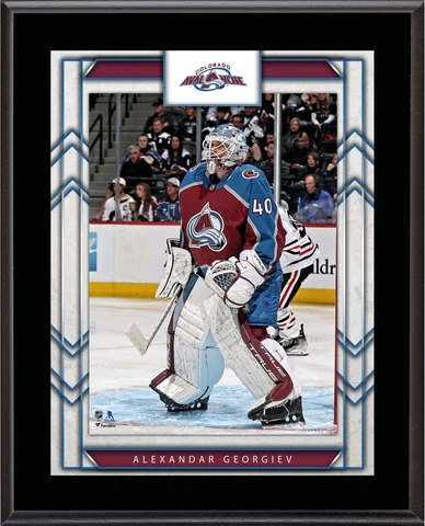 Alexandar Georgiev Colorado Avalanche 10.5" x 13" Sublimated Player Plaque Cover