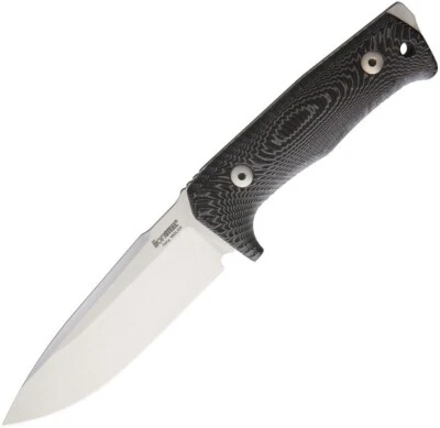 Bainha de faca fixa LionSTEEL T5 5" cetim Niolox preta Micarta TT5MI - Imagem 1 de 2