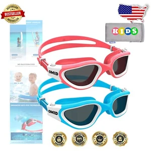 Advanced Polarized Swimming Goggles for Kids, 2 Packs with Anti-Fog Features - Picture 1 of 9