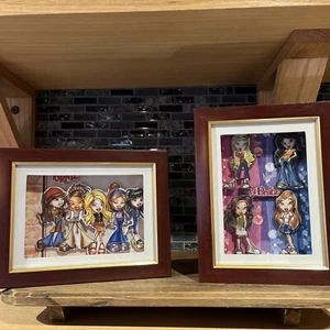 Bratz Dolls Vtg Framed 3 dimensional photo Wall Hanging Hard To Find Lot Of 2 - Picture 1 of 17