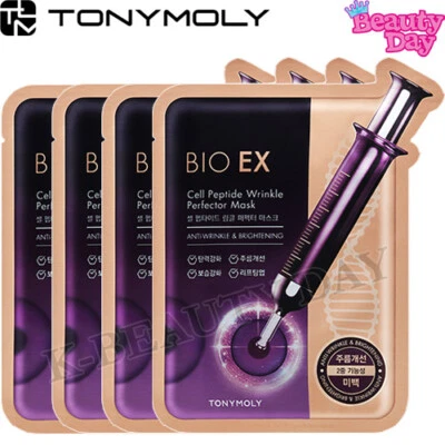 TONY MOLY Bio EX Cell Peptide Wrinkle Perfector Mask 30g Anti-Aging Mask Sheets - Image 1 of 4