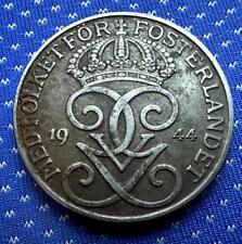 1944 Sweden 5 Ore Coin Iron Coin Condition Rarity       #M415