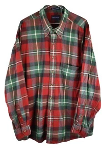 GANT Red long Sleeve Shirt size XL Mens Tisburry Cloth Checked 100% Cotton - Picture 1 of 8