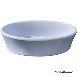 Elite Global Solutions 5.5” Oval Melamine White Dish 1.5” Rim D540V - Picture 1 of 4