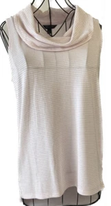 Banana Republic weiß und rosa gestreift Wasserfall Tanktop Größe SM - Bild 1 von 11