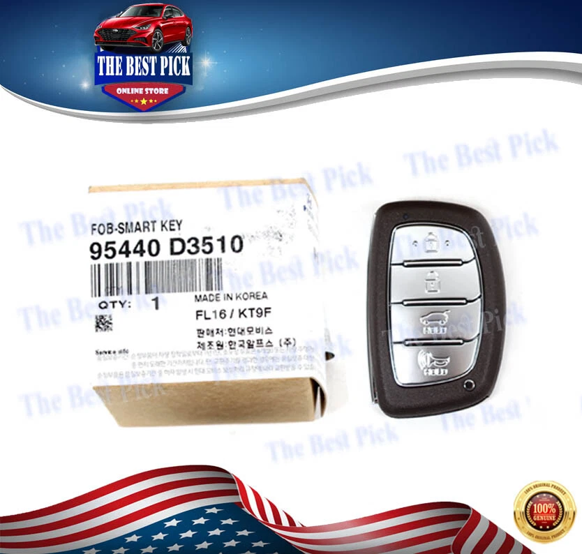 ⭐GENUINO⭐ Llave inteligente FOB (solo control remoto) para Hyundai Tucson 2018-2021 95440D3510 Foto 1 de 1