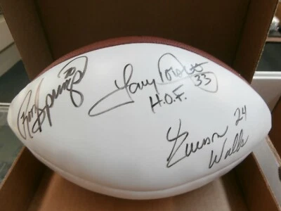 Tony Dorsett Ron Springs Everson Walls Firmado Fútbol Autografiado JSA Foto 1 de 4