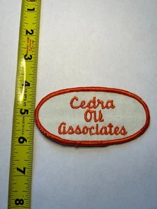 Parche de colección Cedra Oil Associates - Orange & White Oval Gasoline Oil Company - Imagen 1 de 2