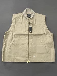 NWT Dickies X TDC Eisenhower Designed in Japan Vest A866Q0DS Khaki Men M Quilted - Picture 1 of 6
