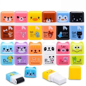 Sooez 12 Pack Pencil Erasers, Cute Erasers Pencil Eraser with Clean up Roller - Picture 1 of 7