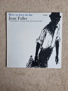 Jesse Fuller - Move On Down The Line Vinyl LP Topic Records UK 1965 - Picture 1 of 4