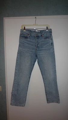 Jeans von MNG Modell MAR straight leg Größe 42 blau mit Knopfleiste Stretch - Bild 1 von 4