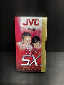 NEW JVC SX120 High Performance VHS T-120DU 2Pk Premium Blank Tapes Sealed - Picture 1 of 3