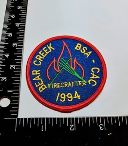 Firecracker Bearcreek Ritual CAC 1994 Boy Scout Patch iron On Sew Original - Picture 1 of 5