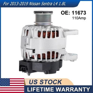 Alternator OEM 11673 for 2013-2019 Nissan Sentra L4 1.8L 110Amp CW 6-Groove 12V - Bild 1 von 13
