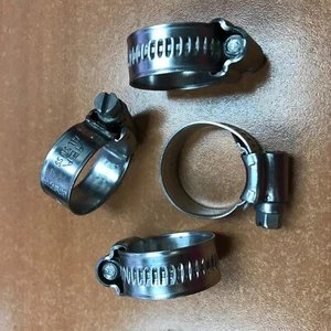 Hose clamps 316 stainless size 8 min 5/8" max 1-1/8" 4 pack 390 13624 SCANDVIK - Picture 1 of 2