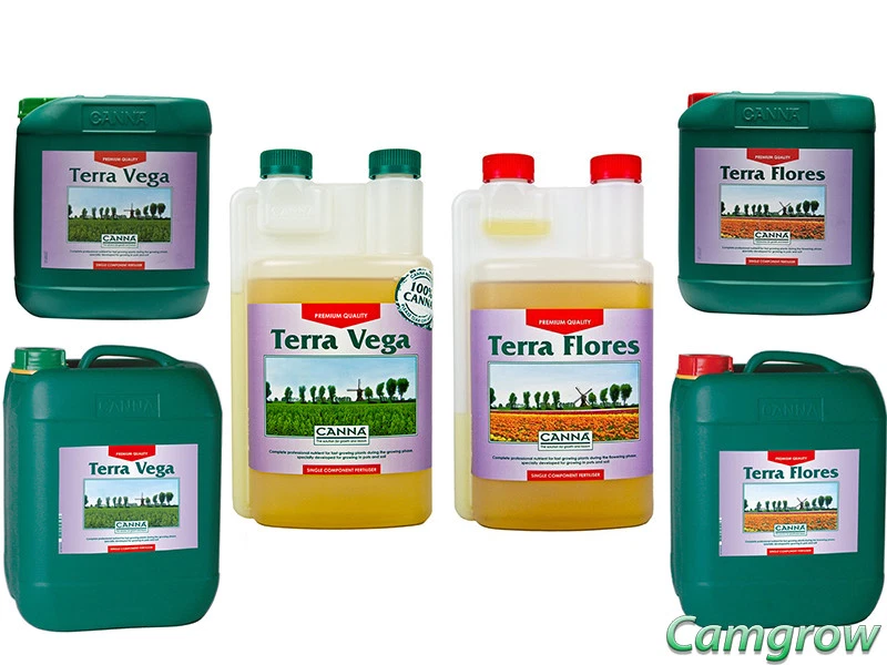 CANNA Nutrients- Terra Vega & Terra Flores 1L, 5L & 10 Litre Hydroponics - Image 1 of 1