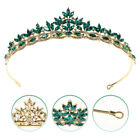  Rhinestone Leaf Headband Gold Hair Accessories Diamond Crown Girl