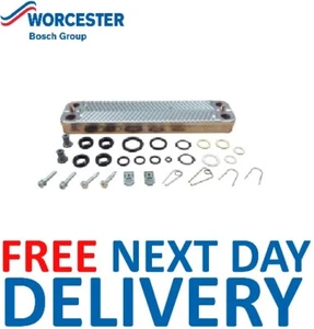 Intercambiador de calor de placas Worcester Bosch Greenstar DHW 87161066860 genuino NUEVO - Imagen 1 de 4