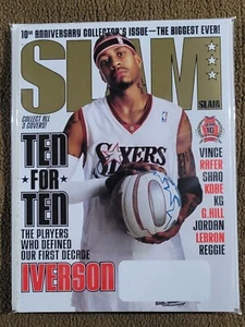 Slam Magazine NBA Allen Iverson #77 10th Anniversary Cover Issue RARE - Bild 1 von 2