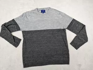 Apt.9 Seriously Soft Mens M Gray Heather Wool Blend Knit Crew Sweater Pullover - Picture 1 of 11
