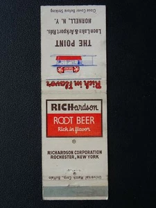 Matchbook Cover RICHARDSON ROOT BEER New York 1940's - Picture 1 of 2