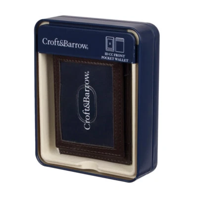 Nueva Cartera Croft & Barrow Para Hombres Magnética Bolsillo Frontal Imitación Cuero Marrón Precio de venta sugerido por el fabricante $28 Foto 1 de 4