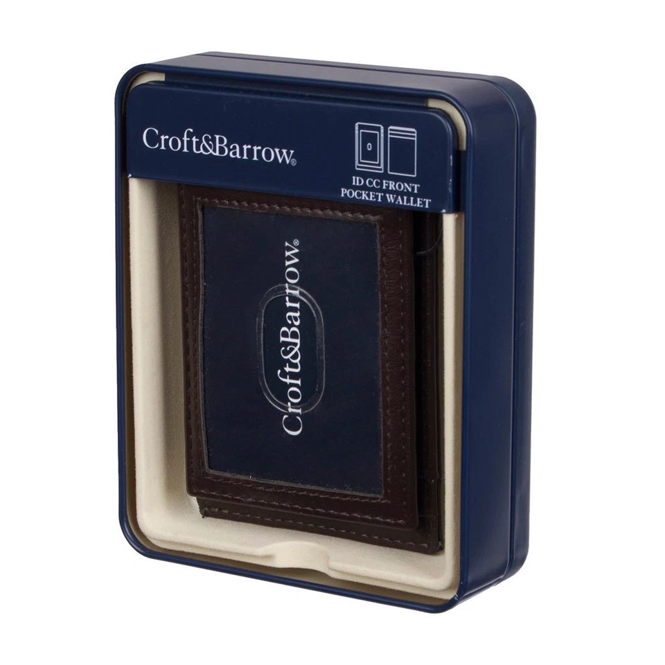 Croft & Barrow Slim Billfold Wallet 31cb110006 Brown