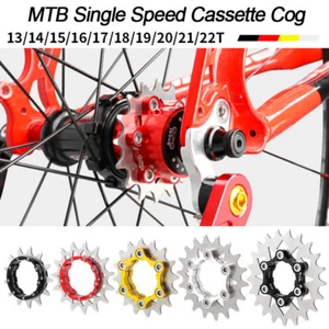 MTB Single Speed Cassette One Speed Cog 1Speed Gear Fixed 13T-22T HG Freewheel - Picture 1 of 52