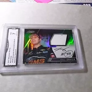 Kaz Grala 2017 Absolute Auto Memorabilia Black Materials Spectrum 10/25 grado 7 - Imagen 1 de 2