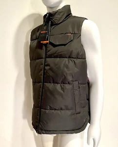 Hawke & Co Heavyweight Shell Carbon Puffa Vest Jacket Retail $150 Price $79 XL - Picture 1 of 8