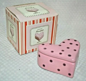 PINK Valentine Gift BOX HEART Kiss GIFT Trinket Lid Bride LOVE Romance COLLECT - Picture 1 of 5