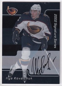 2001-02 BAP Signature Series Autographs #207 Ilya Kovalchuk RC AUTO - THRASHERS