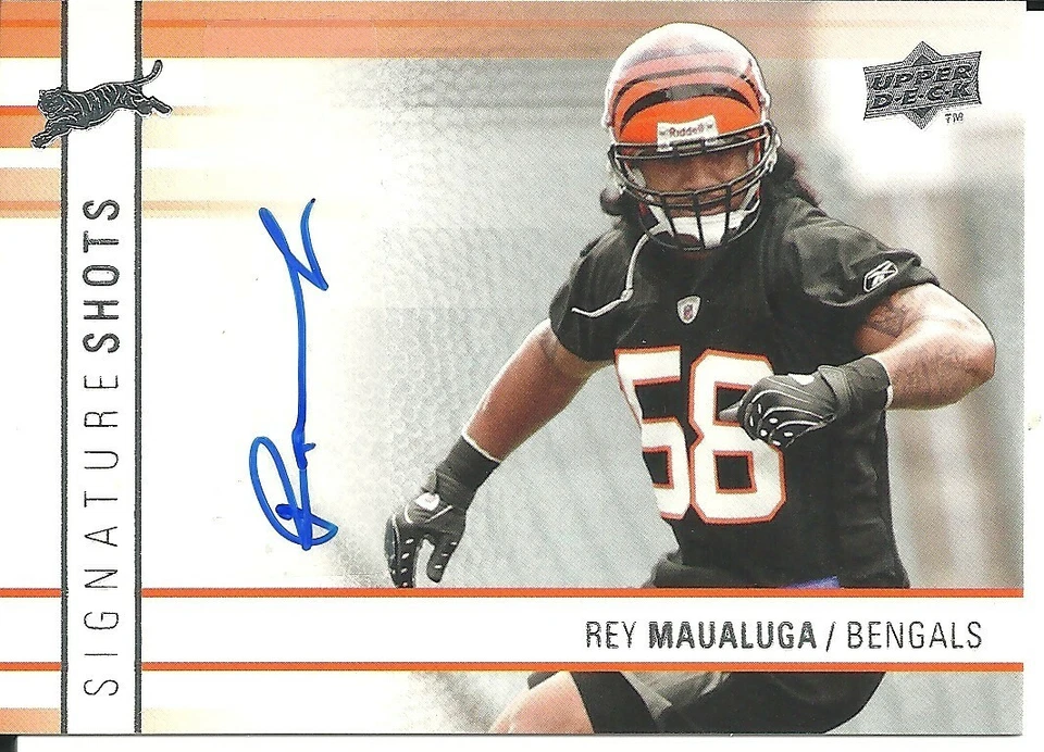 Rey Maualuga 2009 Upper Deck Signature Shots Signed Auto SS-RM Bengals - Image 1 of 2