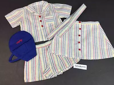American Girl Molly Tennis Outfit~Shirt~Skirt~Shorts~Ribbon~Pleasant Company tag - Image 1 of 4