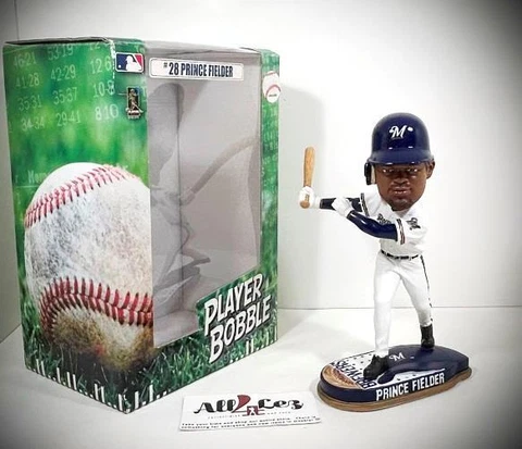 2010 MILWAUKEE BREWERS PRINCE FIELDER "BASEBALL CAP BASE" BOBBLEHEAD FOCO #/d Cover