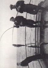 1994 Megacards Babe Ruthian Shots Baseball #3 Fishing with Lou Gehrig