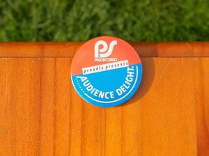 PS ProfSound Proudly Presents Audience Delight Systems 2 1/4" Pinback Button - Bild 1 von 2