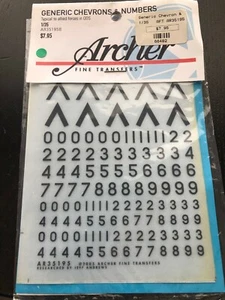 Archer: Generic Chevrons & Numbers Maßstab 1:35 AR35195 @ - Bild 1 von 1