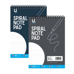 A4 Spiral Notepad - Single Assorted Lined Paper Pages Notebook School Journal - Picture 1 of 1