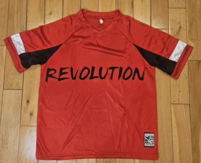 Vtg NEW ENGLAND REVOLUTION Team MLS Soccer Practice Jersey Kit Men L USA Made - Image 1 of 4