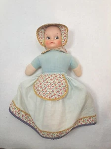 Vintage Knickerbocker Topsy Turvy Baby Doll Happy Sad Awake Asleep 12"-1960's - Picture 1 of 3