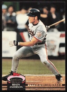 1993 Topps Stadium Club Murphy #169 Brady Anderson Baltimore Orioles