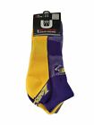 LOS ANGELES LAKERS NBA BASKETBALL OFFICIAL 3 PAIR NO SHOW SOCK          A100