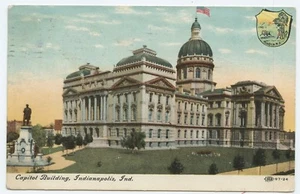 Kapitol Gebäude Indianapolis Indiana Postkarte - Bild 1 von 2