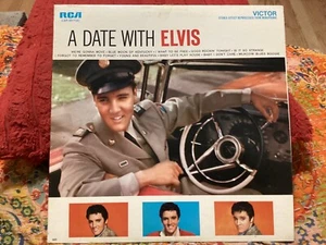 ELVIS PRESLEY, 1963 VINYL LP “ A DATE WITH ELVIS”/ FREE POSTAGE!!!!! - Imagen 1 de 13