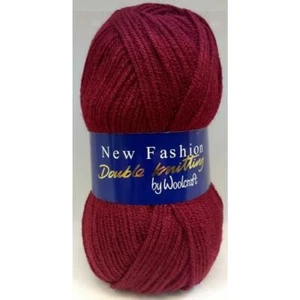 Woolcraft Nuevo Moda Punto Doble Ovillo Acrílico/Lana 100g-110 Granate - Imagen 1 de 1