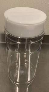 Tim Plastics Clear PET Plastic Jars, 16 oz. Round White PP Plastic Flip Top Caps - Picture 1 of 3