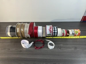 Lote Mixto 17 Rollos Artesanales y Cintas con Bordes con Cable La mayoría Nuevos algunos Usados - Imagen 1 de 23