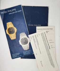 PATEK PHILIPPE NAUTILUS VINTAGE '70 SET LIVRE D'OR ARCHIVI 7 MESTIERI CATALOGO - Imagen 1 de 12